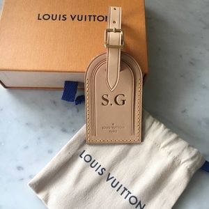 Louis Vuitton- Vachetta Leather Luggage Tag